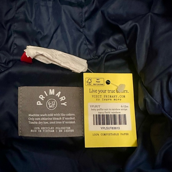 PRIMARY
Baby Lightweight Puffer Suit 6-12 months - Picture 4 of 4
